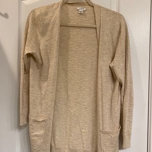 J Crew Cream Cardigan